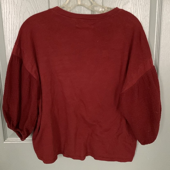 Rust Color Boho Anthropologie Top - Picture 4 of 4